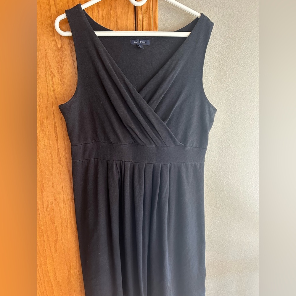 Lands’ End Sleeveless Black Dress